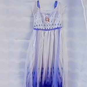 Disney Elsa Gown/PJ's/Dress up 3T from Target, White, light Blue, Purple